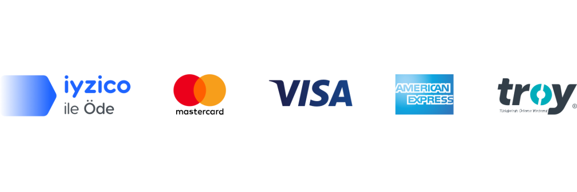 iyzico, Visa, Mastercard and other accepted payment methods